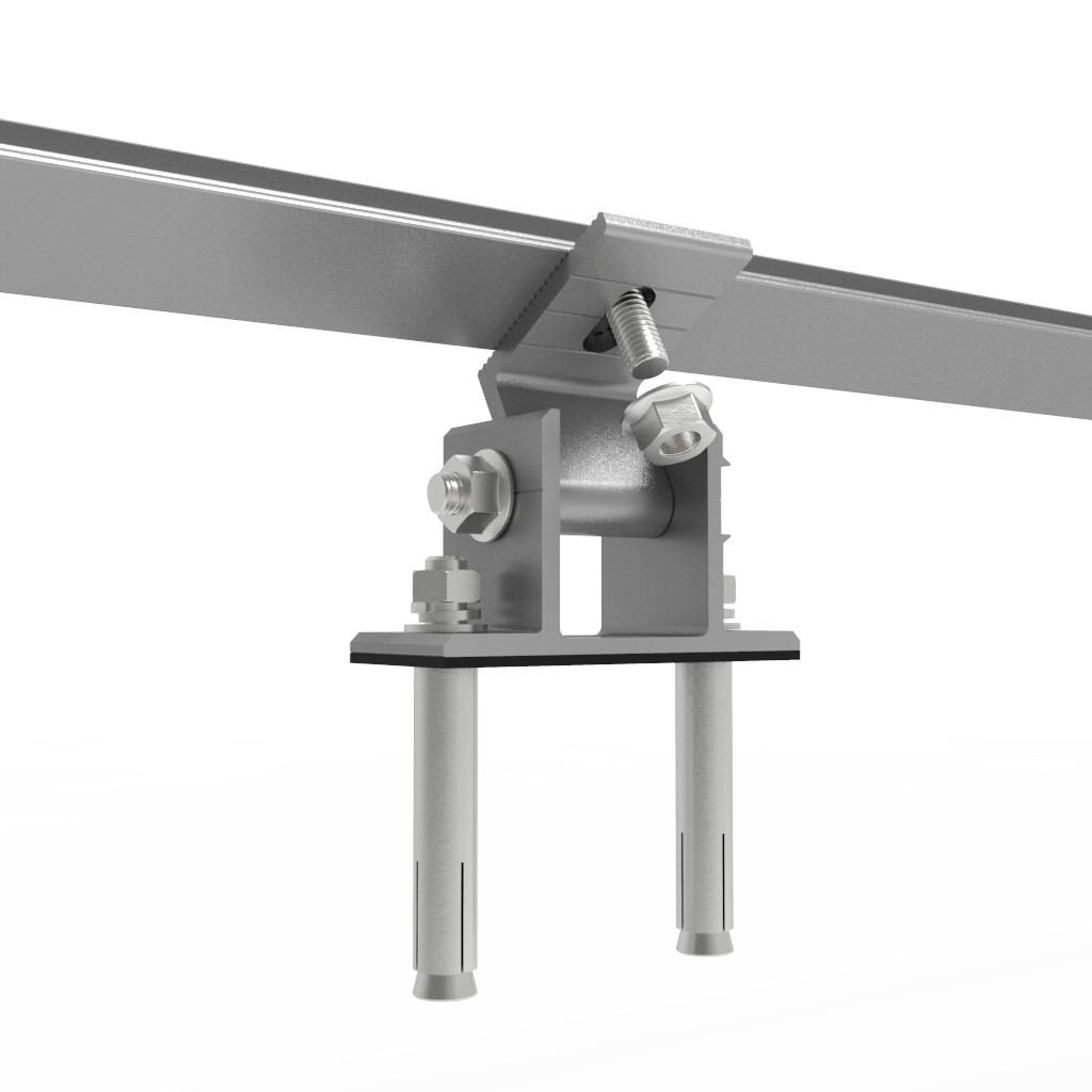Adjustable Solar Bracket Front and Rear Leg for Flat Roof