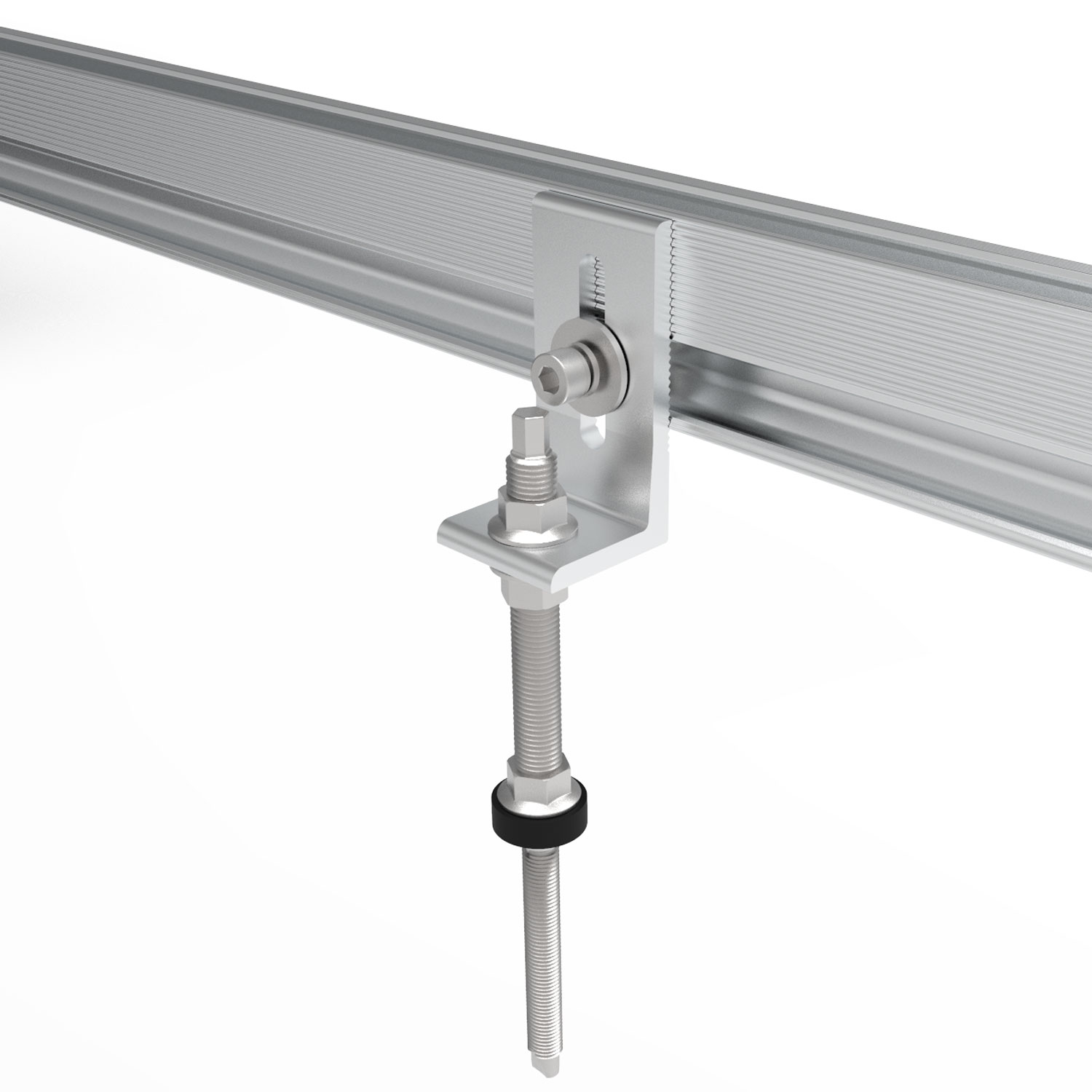 Solar Bracket L Feet with Double Head Wood Hanger Bolt