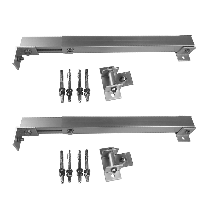 High Quality Adjustable Tilt Solar Flat Roof Mounting Structure Front Leg Rear Leg Set