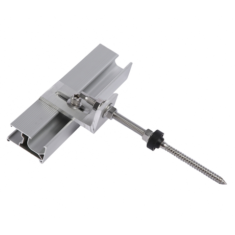 Customizable Solar Bracket Stainless Steel L Feet with Hanger Bolt for Metal Roof Mounting