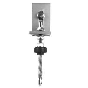 Aluminum Alloy Solar Mounting Panel Installation Bracket Kit Tin Roof L Feet with Hanger Bolt