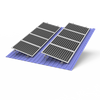 Solar Rooftop Tilt Mounting Waterproof Bracket Adjustable Front and Rear Leg