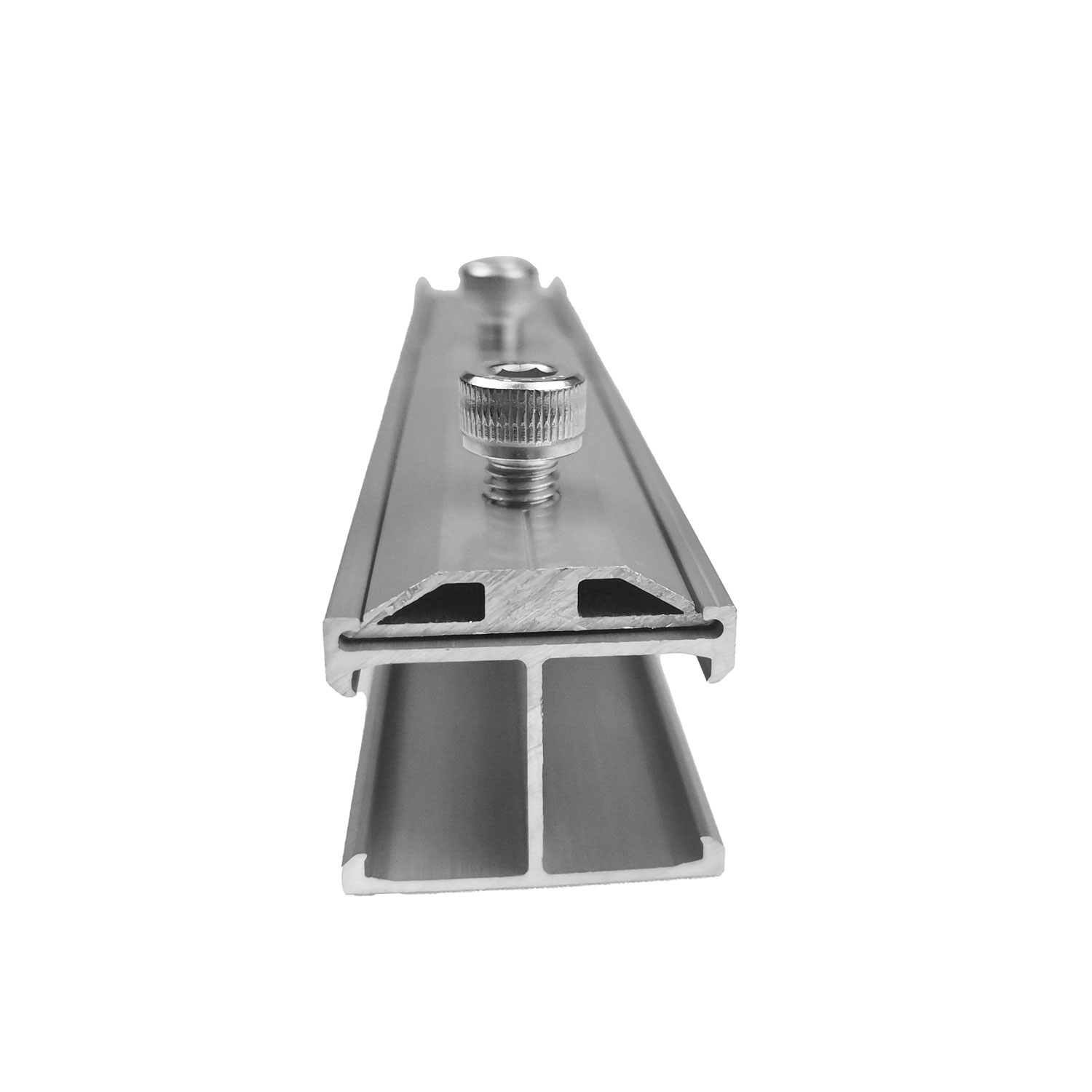 Easy Install Aluminum Solar Mounting System Bracket Products H Rail for Roof