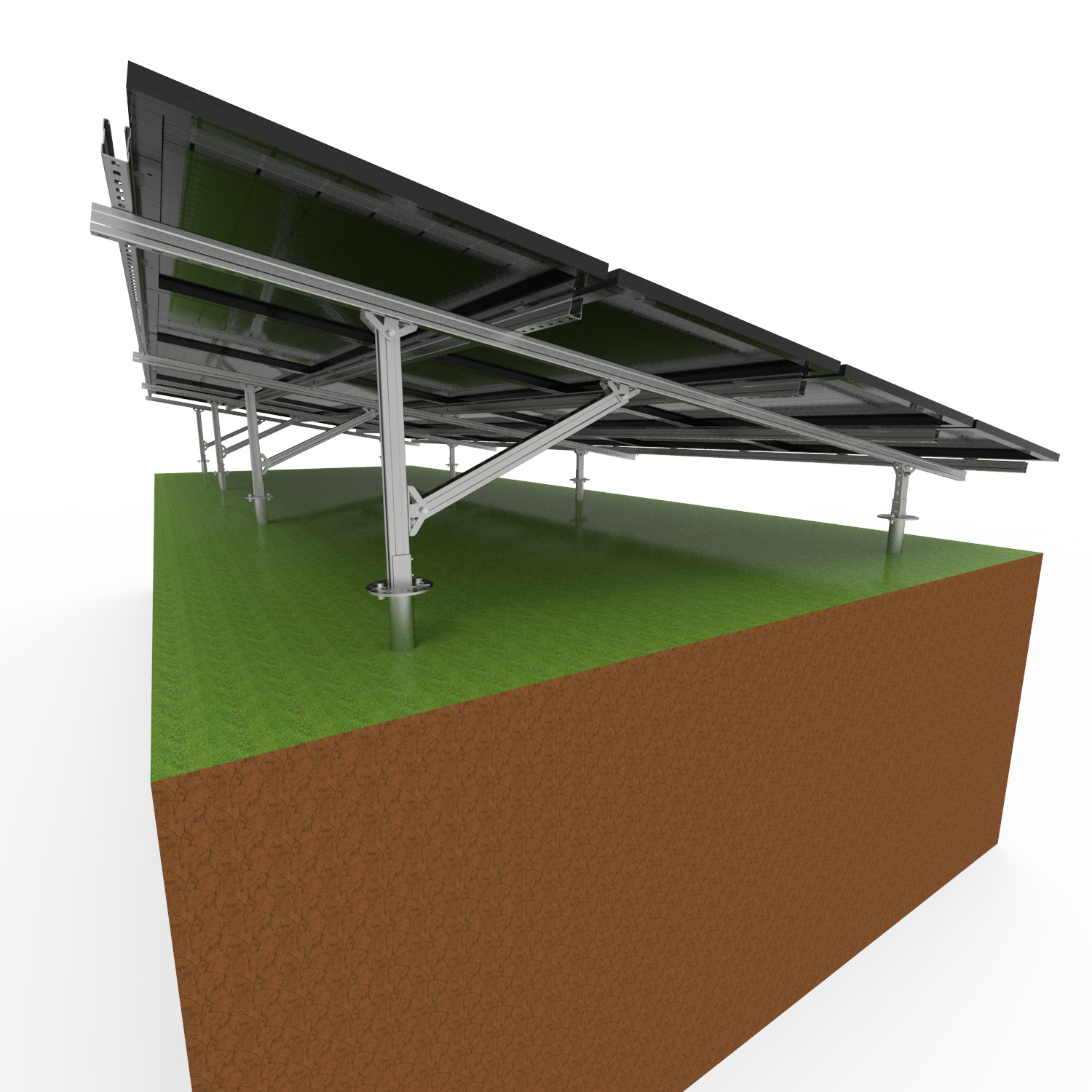 Zinc+Aluminum+ Magnesium Solar Mounting Structure PV Bracket for Solar System